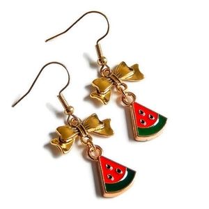 Watermelon Bow Earrings
